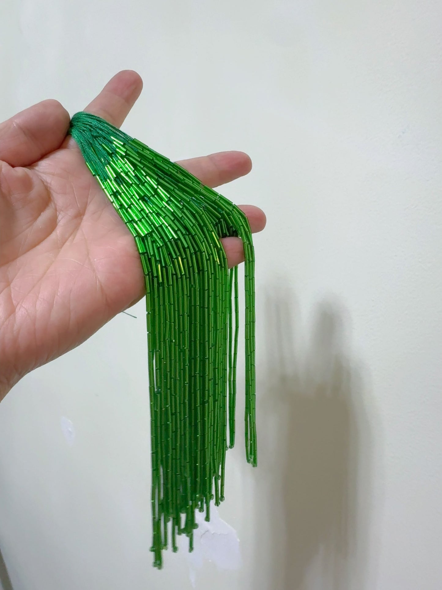 15cm wide 1 bundle gold silver black Individual Beaded Tassel Fringe Costume Crafts fringes for sewing in clothes by Strand