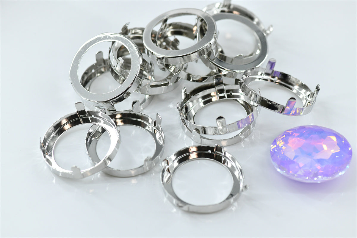 AB 45mm Big high quality rhinestones Crystal Round Glass stones Jewels Making large beads for wedding Decoration(副本)(副本)
