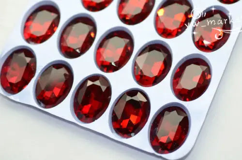 30x40mm Oval pointback rhinestones crystal glue clothing crafts strass decoration wholesale jewery making