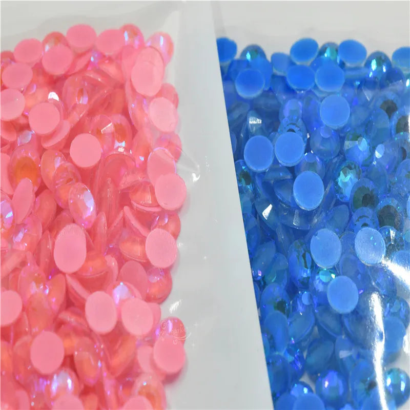 ss6 Rinestones nails crystals Flatback Non Hotfix Nail Art glass Glue Neon ab ss12 ss16ss20 ss30