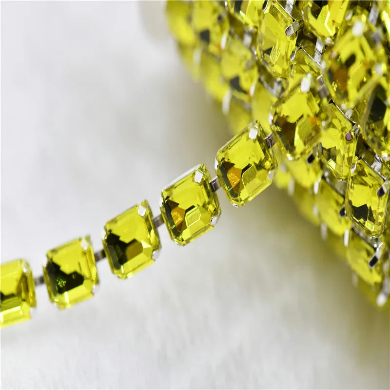 13x18mm Strands pride necklace handmade chain for dragqueen Rectangle shape 1 yard
