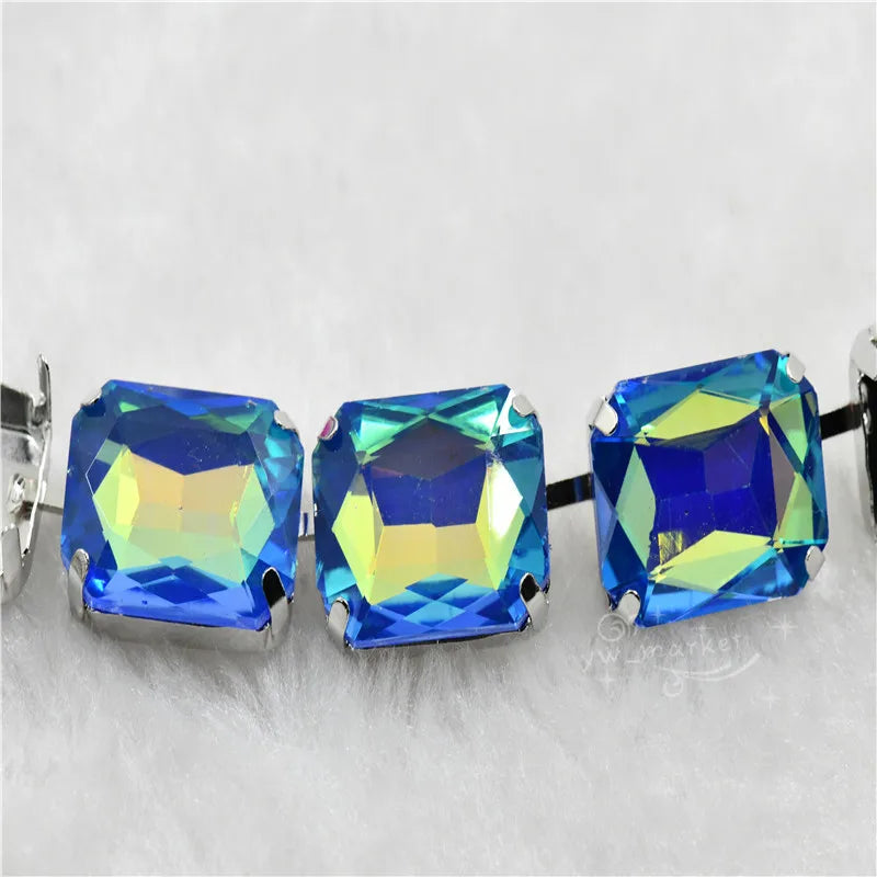 13x18mm Strands pride necklace handmade chain for dragqueen Rectangle shape 1 yard