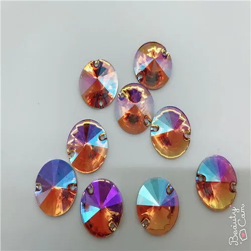 Rivol Farbe AB Strass Acryl Strass Kristall Applikation Nähzubehör für Kleidung