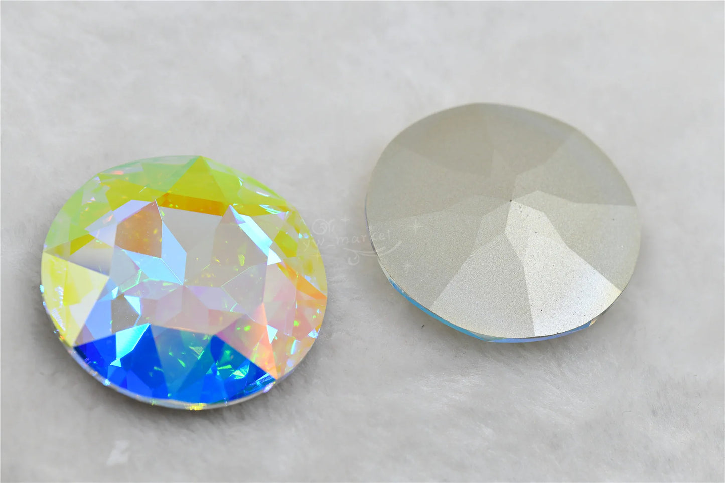 50mm 35mm k9 Large Crystal Round Glass Rhinestones Jewels Making