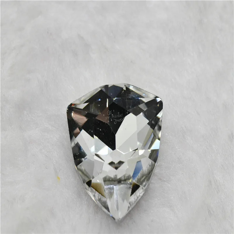 Fat Trilliant 23mm Crystal AB Glitter beads glass rhinestones Jewelry Making DIY crafts moonlight