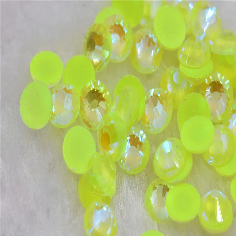 ss6 Rinestones nails crystals Flatback Non Hotfix Nail Art glass Glue Neon ab ss12 ss16ss20 ss30