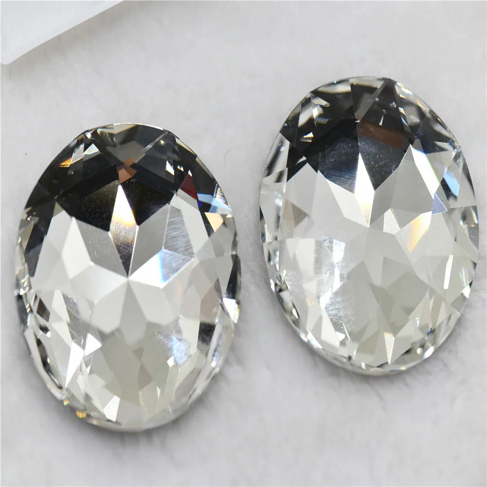 50mm 35mm k9 Large Crystal Round Glass Rhinestones Jewels Making