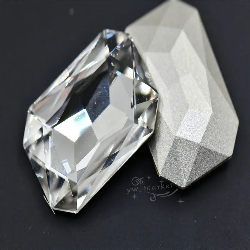 k9 crystal rhinestones clear Navette Round point back glass stones jewels beads for crafts