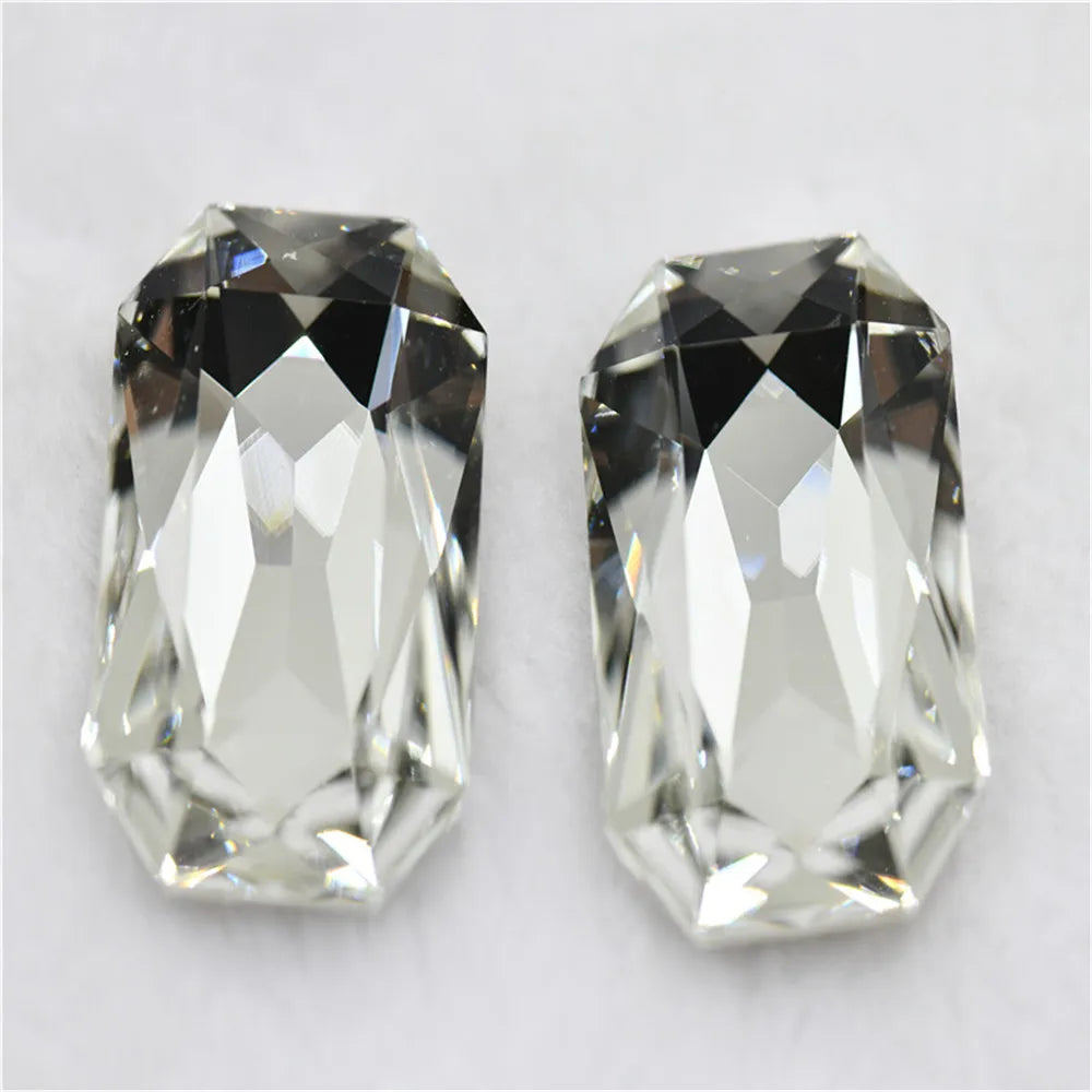 k9 crystal rhinestones clear Navette Round point back glass stones jewels beads for crafts