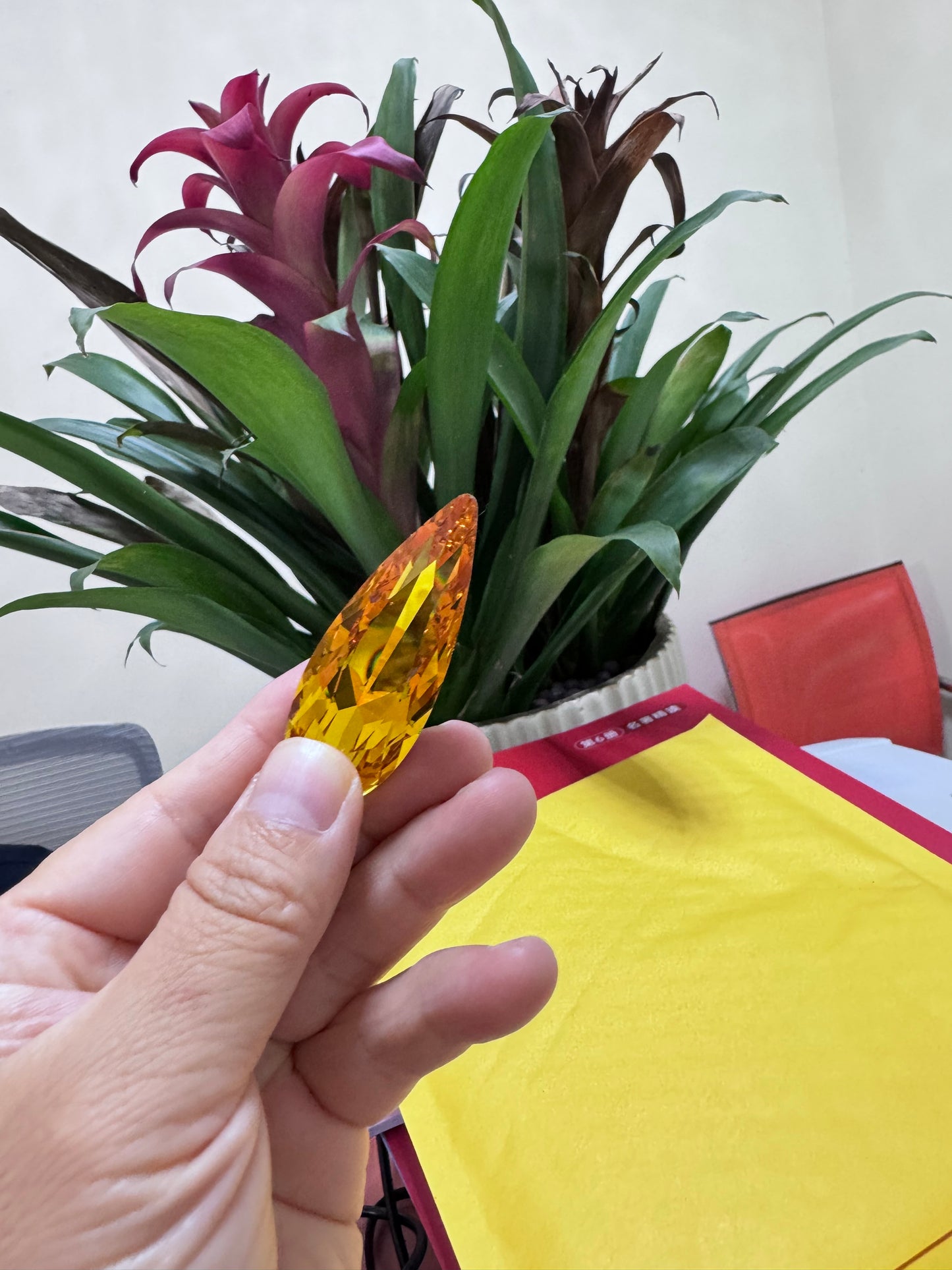 k9 50mm x20mm glass pointback Rhinestone Long TearDrop jewels and home Decoration High quality large stones for needlework