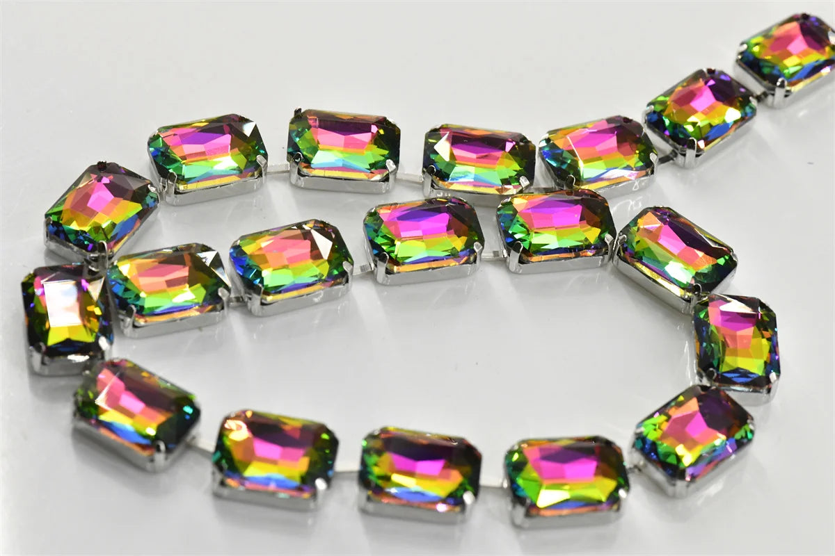 13x18mm Strands pride necklace handmade chain for dragqueen Rectangle shape 1 yard