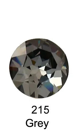 Round Crystal Glass Rhinestones, 3D Glitter Stones, DIY Diamonds for Jewelry Clothing, Garment Beads Decoration