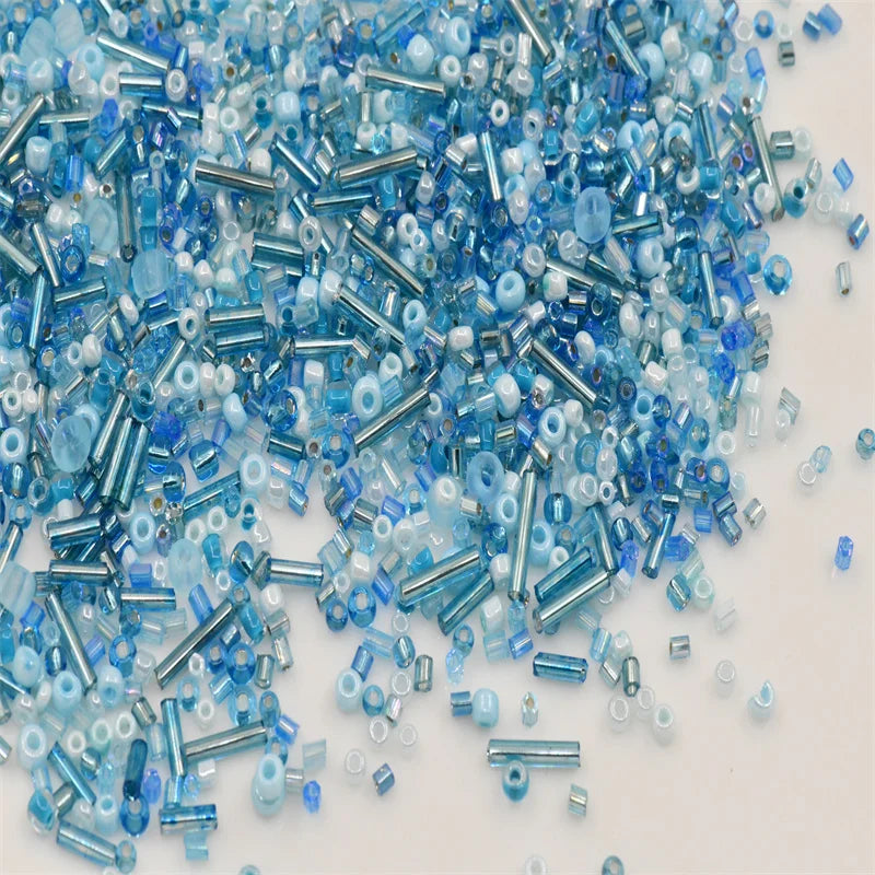 Mixed Size Mix Colors Charms Earring Necklace Glass Seedbeads Bugles Tube Czech Silver-Lined Spacer Beads For DIY Jewels craft