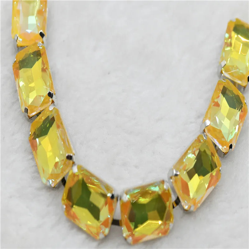 13x18mm Strands pride necklace handmade chain for dragqueen Rectangle shape 1 yard