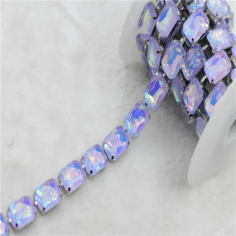 13x18mm Strands pride necklace handmade chain for dragqueen Rectangle shape 1 yard