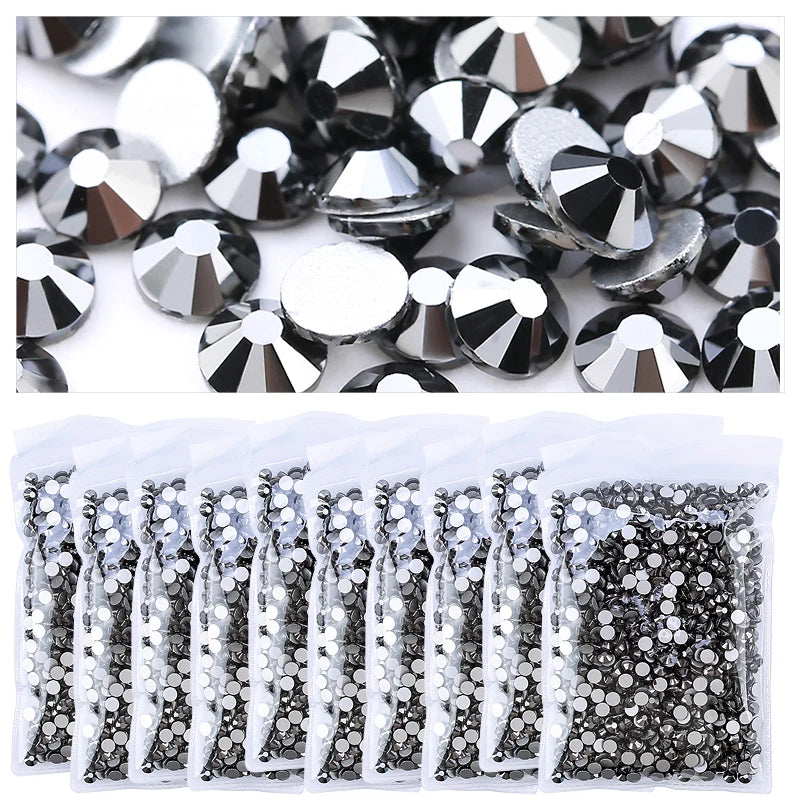 Wholesale in Bulk Rhinestones for Clothes DIY flat back Diamond Nail Rhinestone Decorations Crystals AB Glitter Face Art Stone