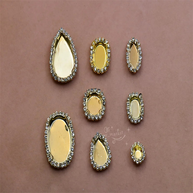 Empty Claw Setting around Rhinestones Jewelry Decoration Accessories teardrop oval round navette