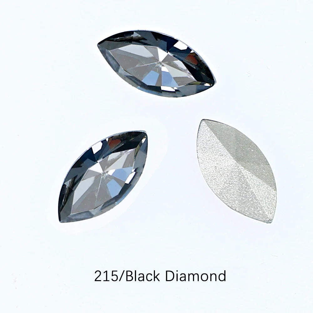 20pcs Navette Crystal Pointed Back Rhinestones All Size K9 Glass 3D Fancy Stones Nailart Diamond For Jewelry DIY 3017