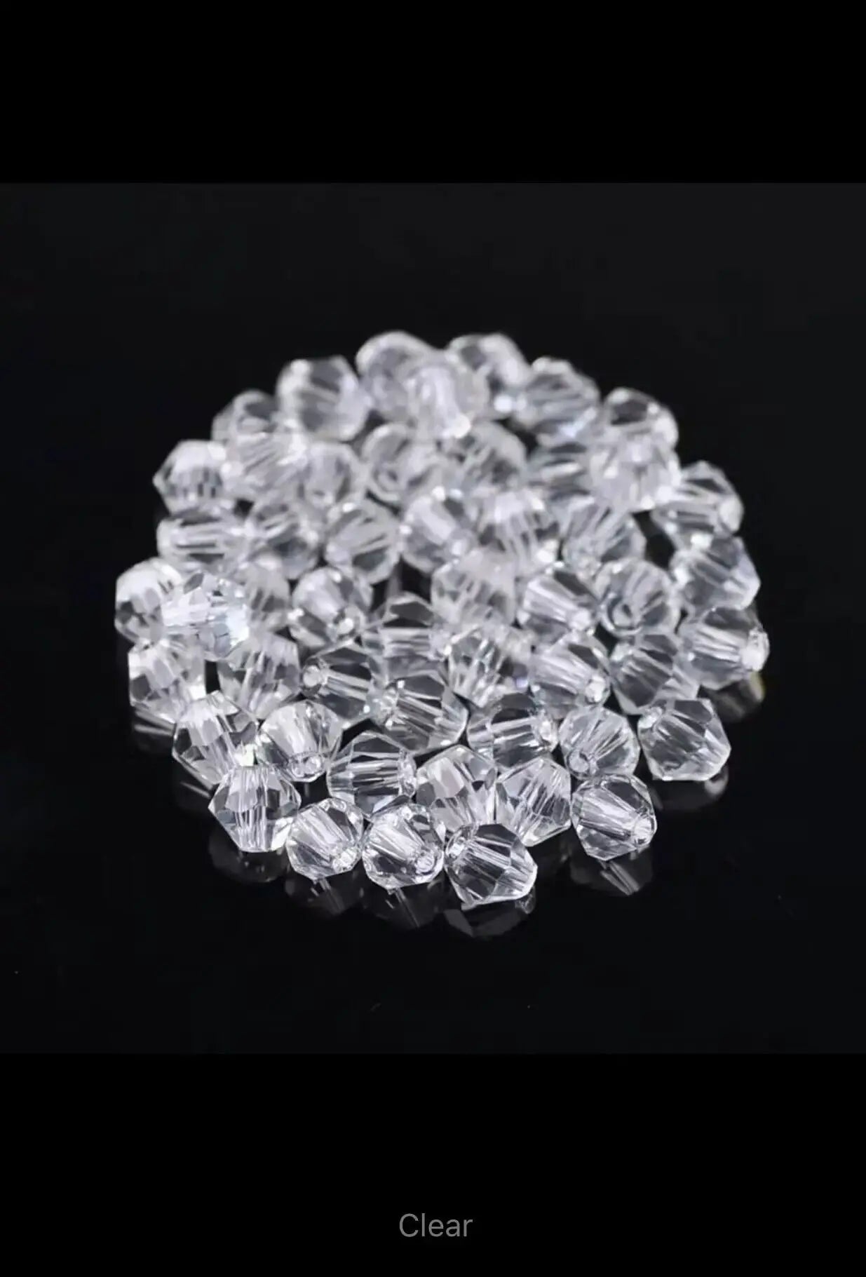 3mm 4mm Crystal Bicone Beads Glass Loose Spacer Beads for bracelet DIY Jewelry Making