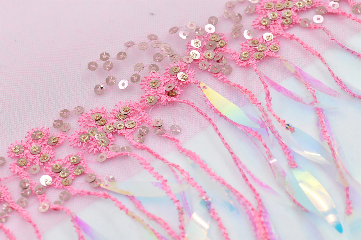 10 yards 15cm sequins Tassel Fringe Bulk wholesale Mesh Sequins Tassels Fringe Stage Perform Dress Lace Trim Wedding Clothes Cu