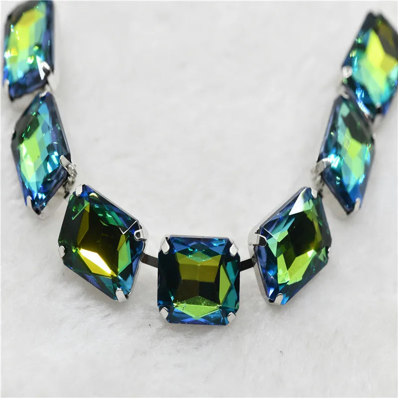 13x18mm Strands pride necklace handmade chain for dragqueen Rectangle shape 1 yard