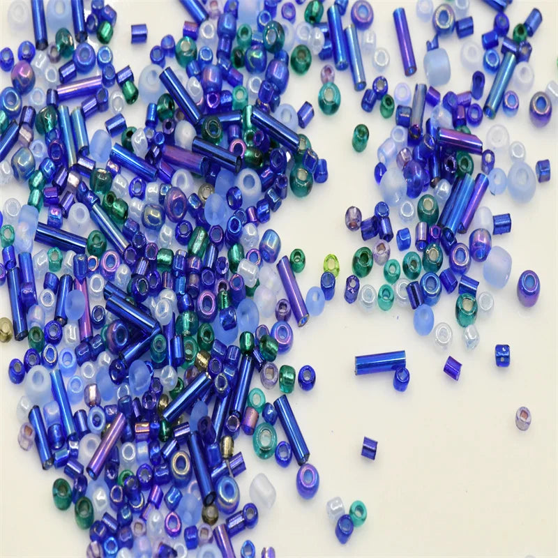 Mixed Size Mix Colors Charms Earring Necklace Glass Seedbeads Bugles Tube Czech Silver-Lined Spacer Beads For DIY Jewels craft