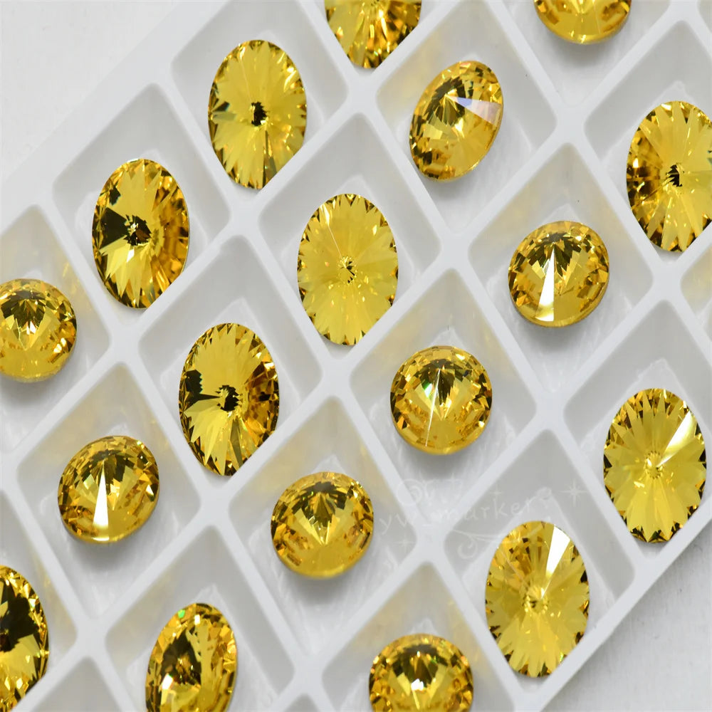 k9 Topaz glass crystal beads rhinestones for jewels making dress clothing decoration crafts Accessories