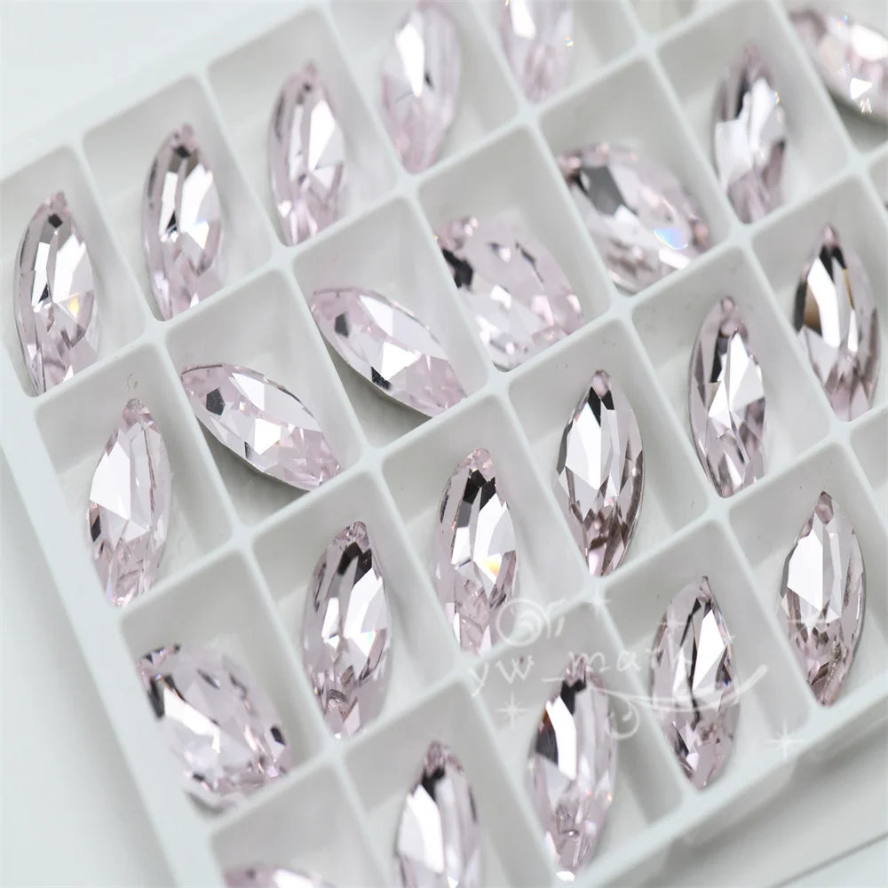 k9 light pink rhinestones glass crystal for jewels making dress clothing decoration crafts beads