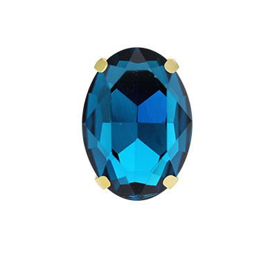 Oval shape Glass Sew on Rhinestones with Gold Claw Handcrafts strass sew on stone clothing accessories shoes bag diy