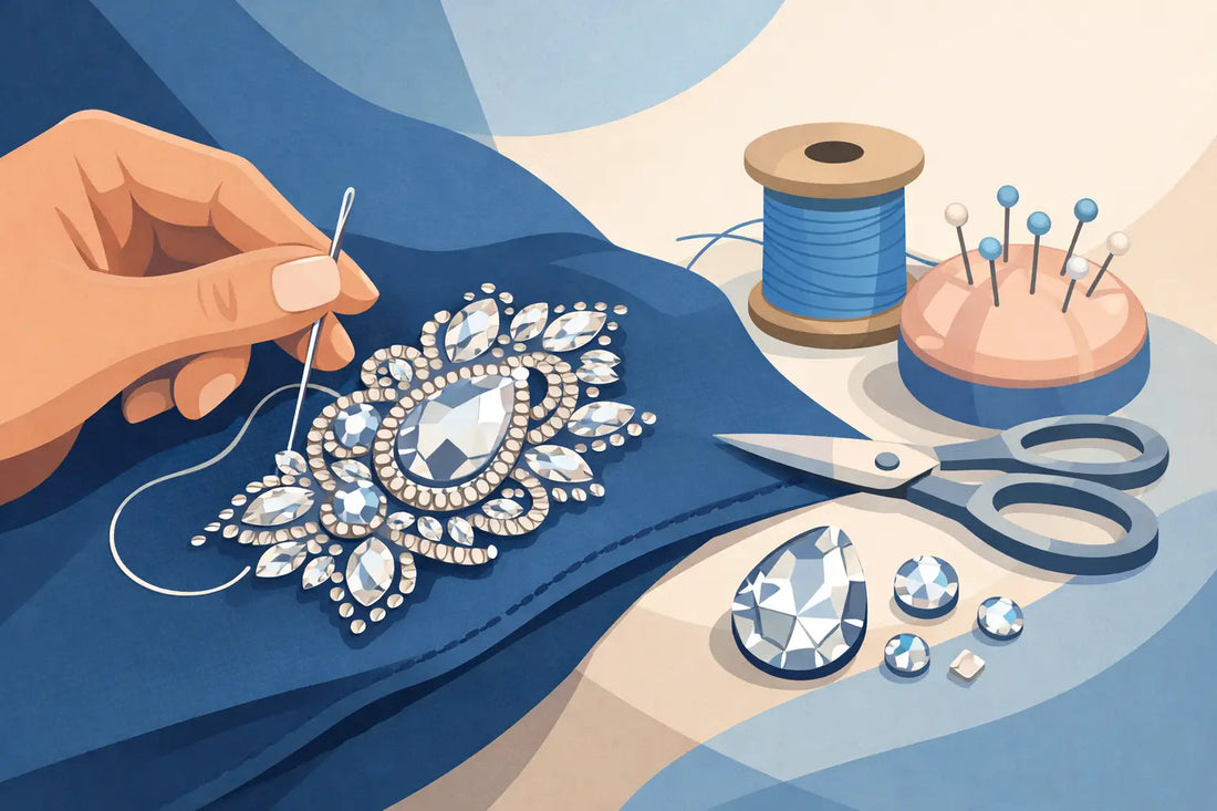 How to Sew On Rhinestone Appliques Securely