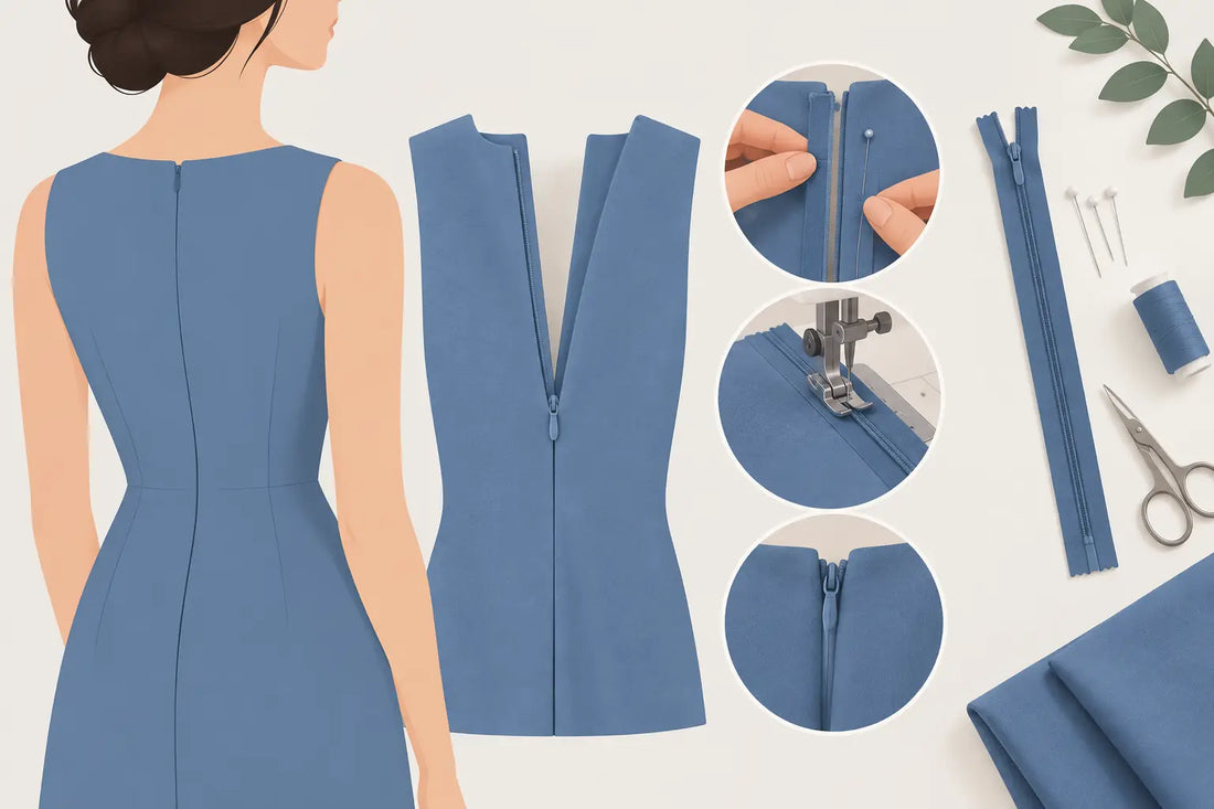How to Install Invisible Zippers in Garments