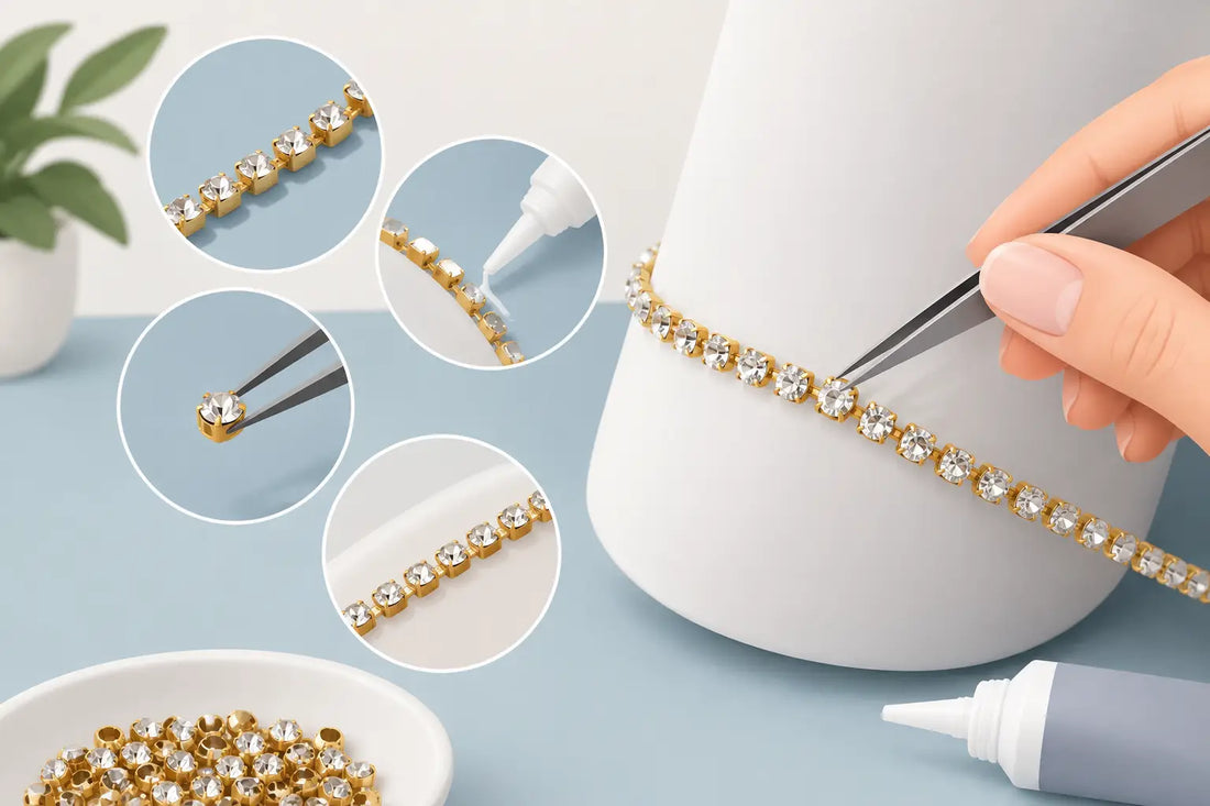 How to Attach Rhinestone Cup Chain Securely
