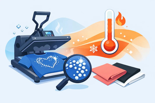 Heat Press Rhinestone Temperature Guide for Fabrics