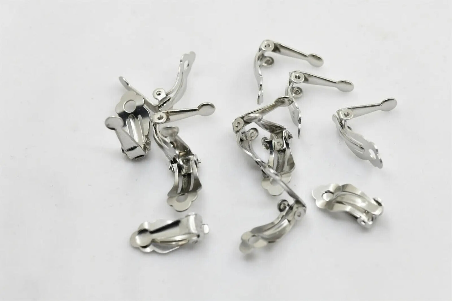 50 pairs Clip on Earring Converter Non-Pierced Earrings Components with Loop