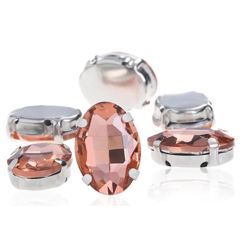 oval shape  Beads with claw  Fancy Stones sew on Rhinestone For Clothes Shoes  bags clothing DIY