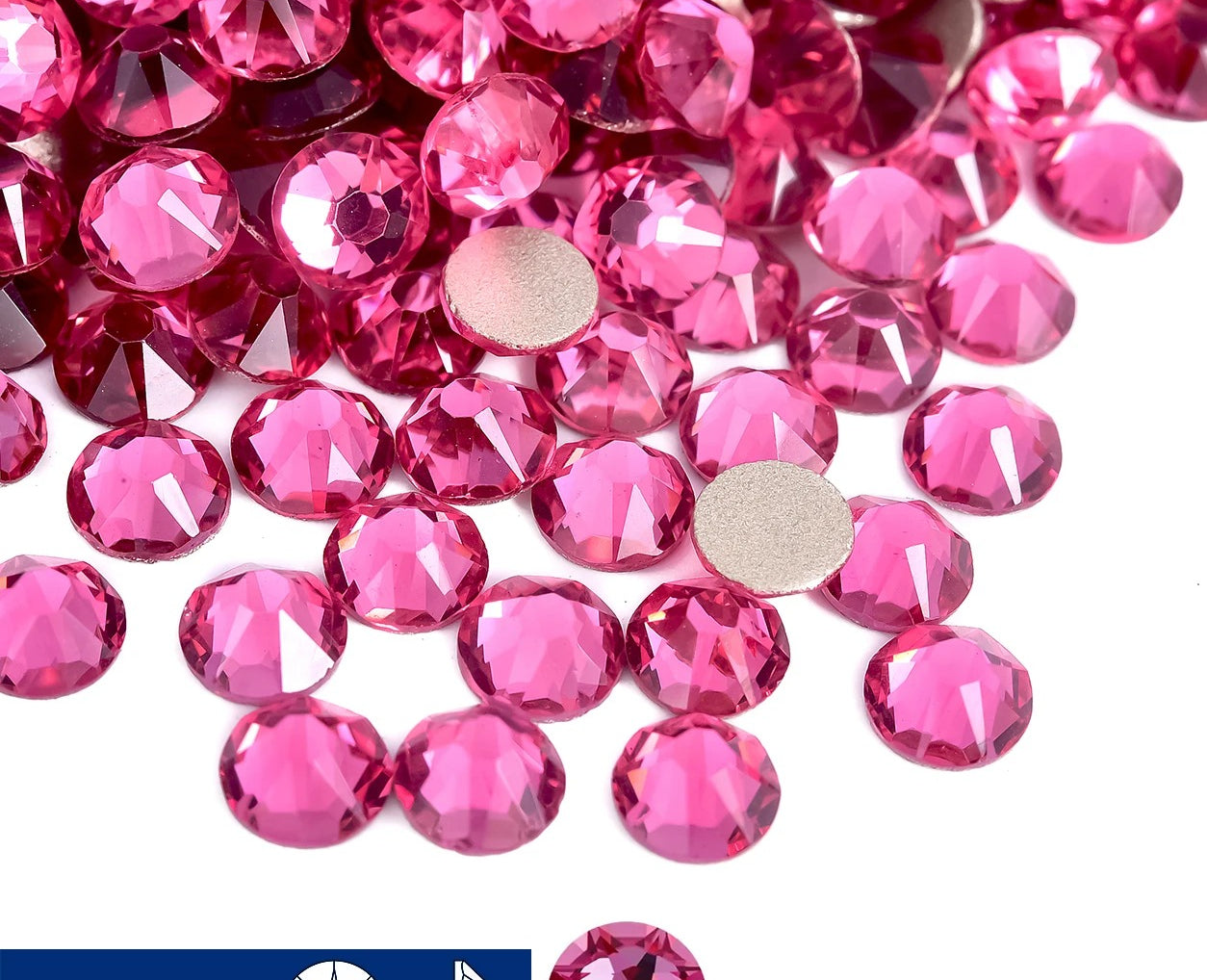 16cut face  Non Hotfix Glass Crystal Rhinestones for Nail Art Stick-On Flat Back Strass Gems 16 Cuts DIY Nail Decoration