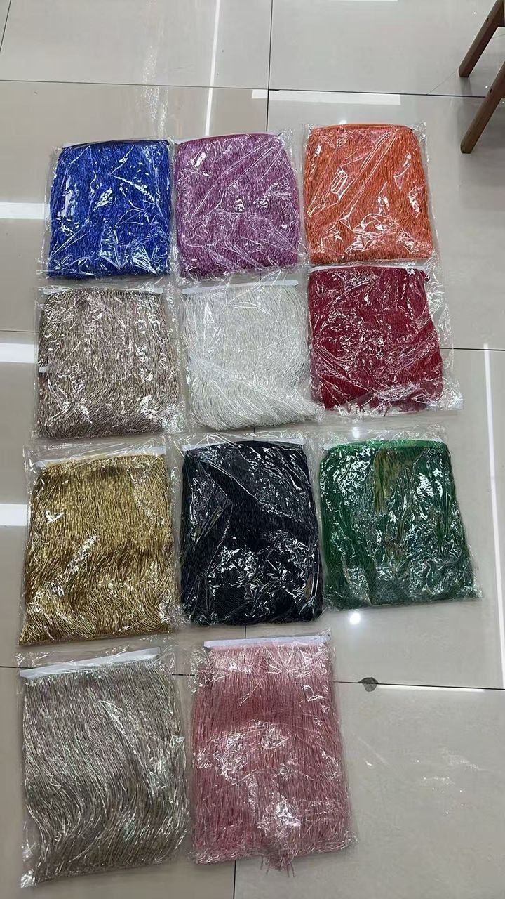 30cm glass bead fringe trim tassels sewing 5.5yard