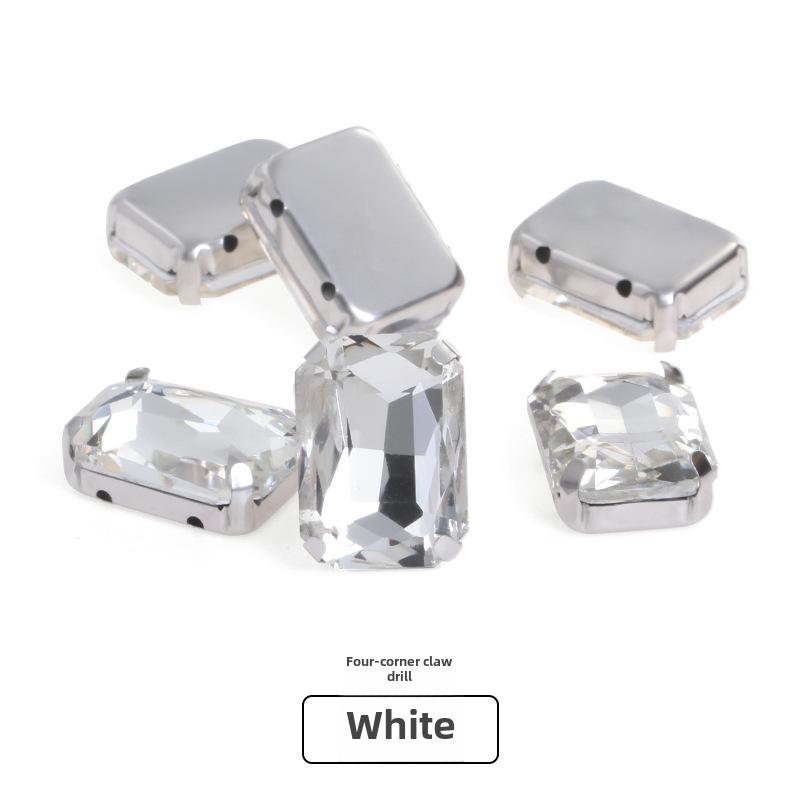 Octagonal Glass Drill for DIY Clothing and Bridal Accessories