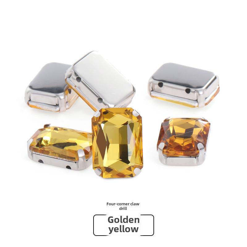 Octagonal Glass Drill for DIY Clothing and Bridal Accessories