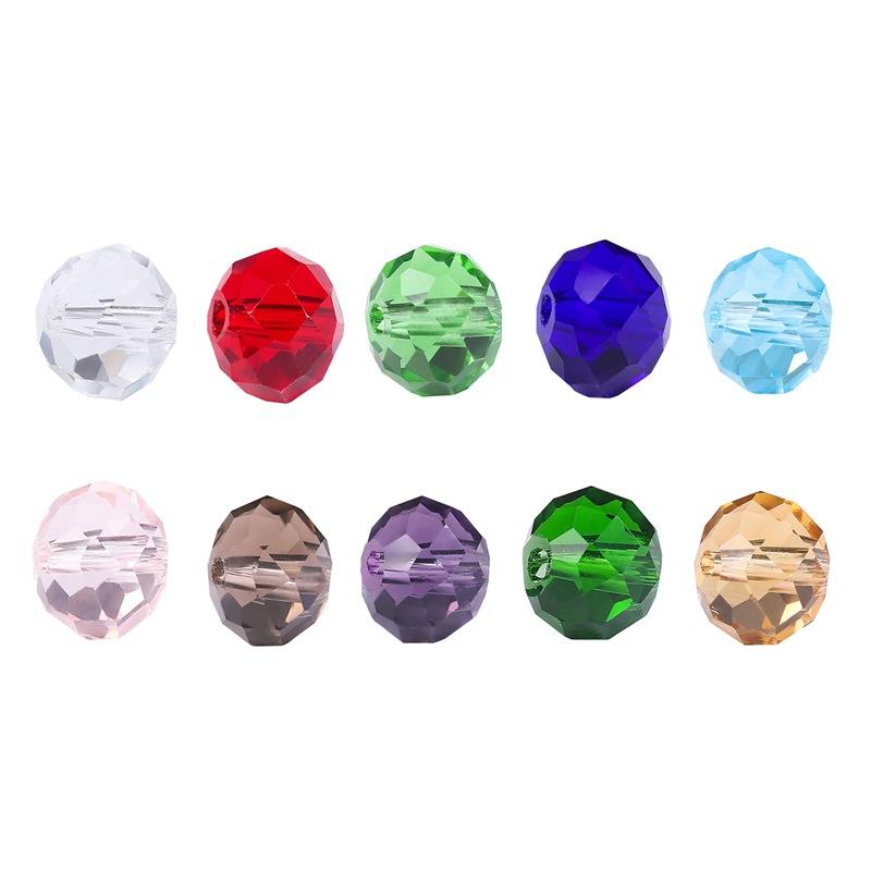 Hot Selling set 4-8mm glass wheel beads crystal flat beads set handmade DIY beaded alhas accessories homemade materials