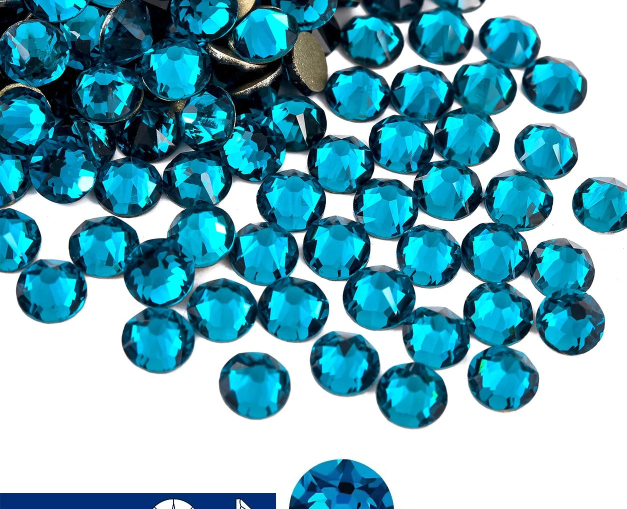 16cut face  Non Hotfix Glass Crystal Rhinestones for Nail Art Stick-On Flat Back Strass Gems 16 Cuts DIY Nail Decoration