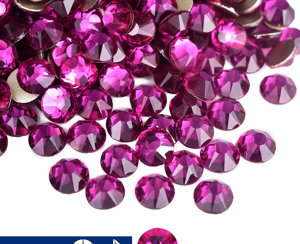16cut face  Non Hotfix Glass Crystal Rhinestones for Nail Art Stick-On Flat Back Strass Gems 16 Cuts DIY Nail Decoration