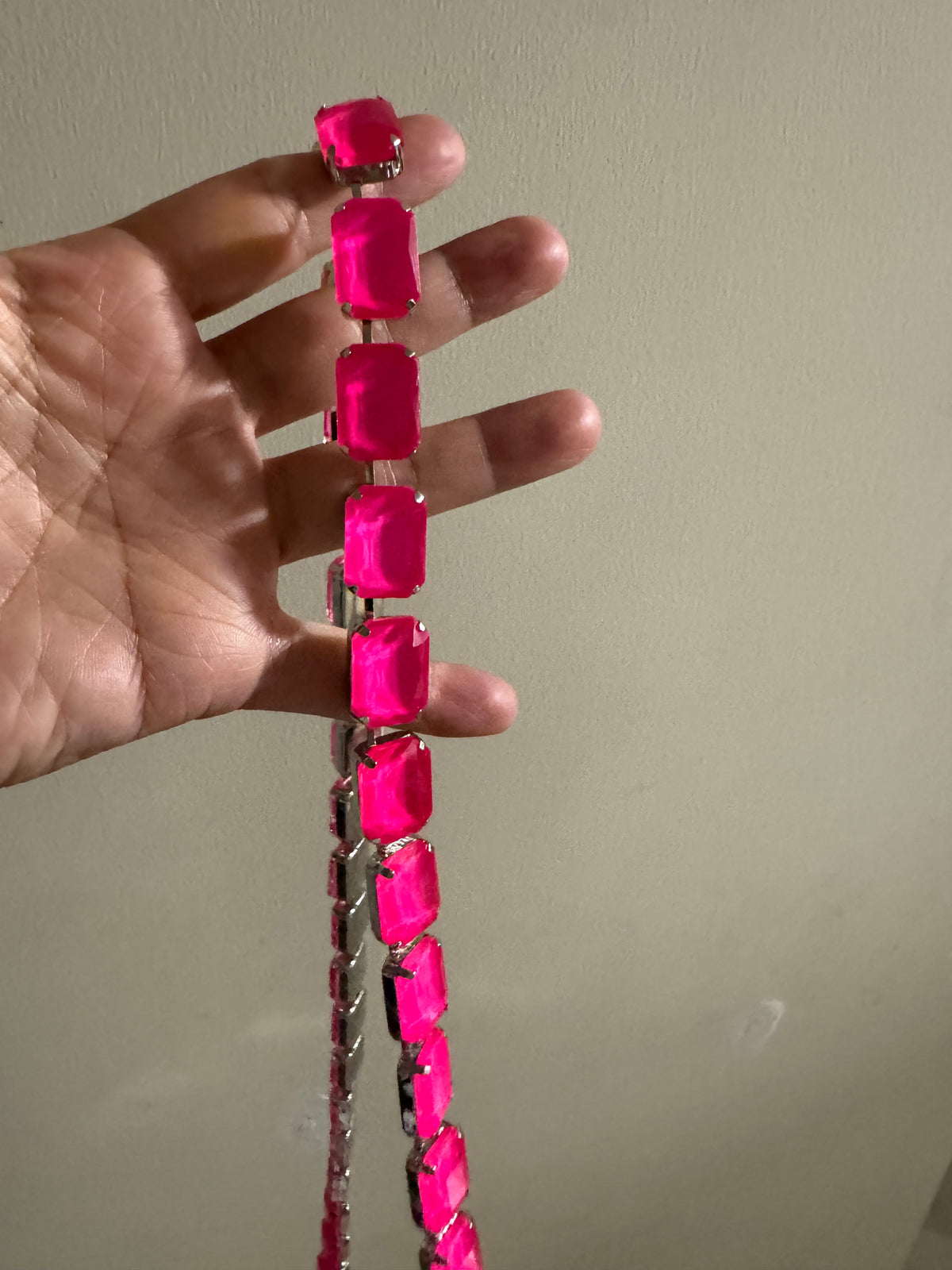 13x18mm  Strands pride necklace  handmade chain for dragqueen  Rectangle shape  1 yard