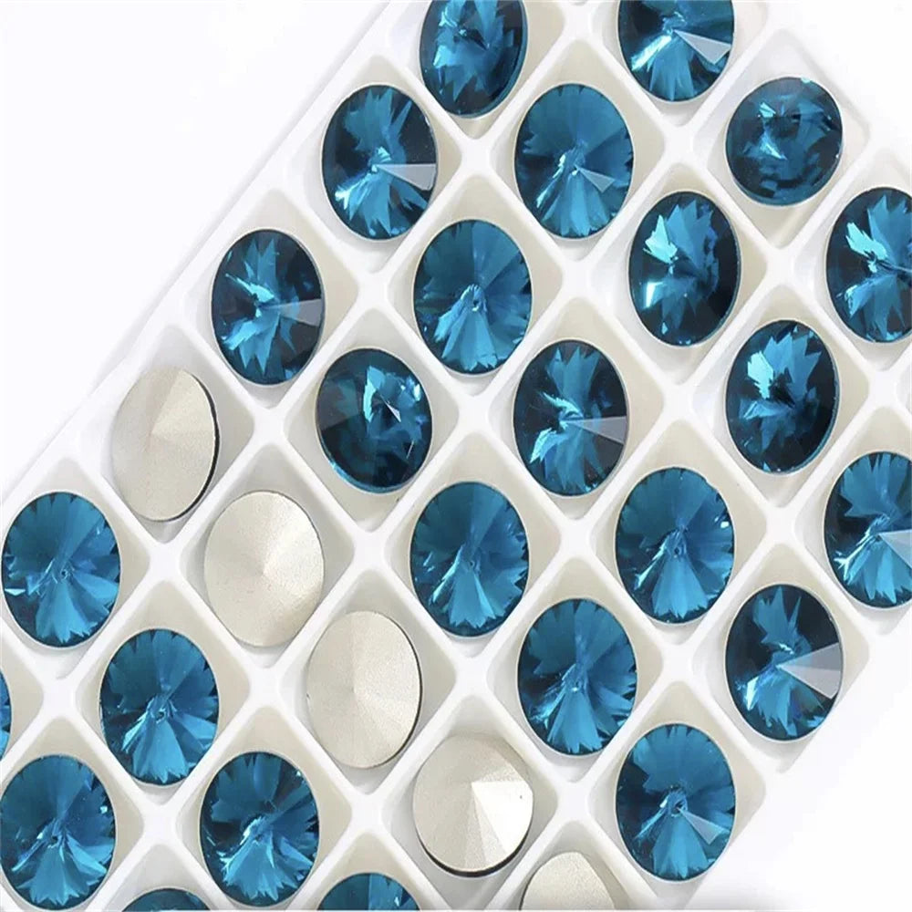 STRASS CRYSTAL k9 Rivoli crystal stones to make crafts  glitter glue for glass rhinestones Applique Jewelry Decoration