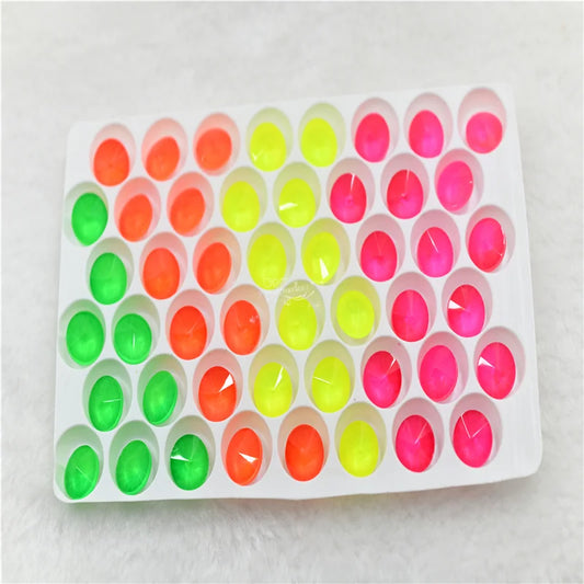 rhinestones rivoli neon crystal glass  stones  Jewelry making round gems 10mm wholesale cloth decor