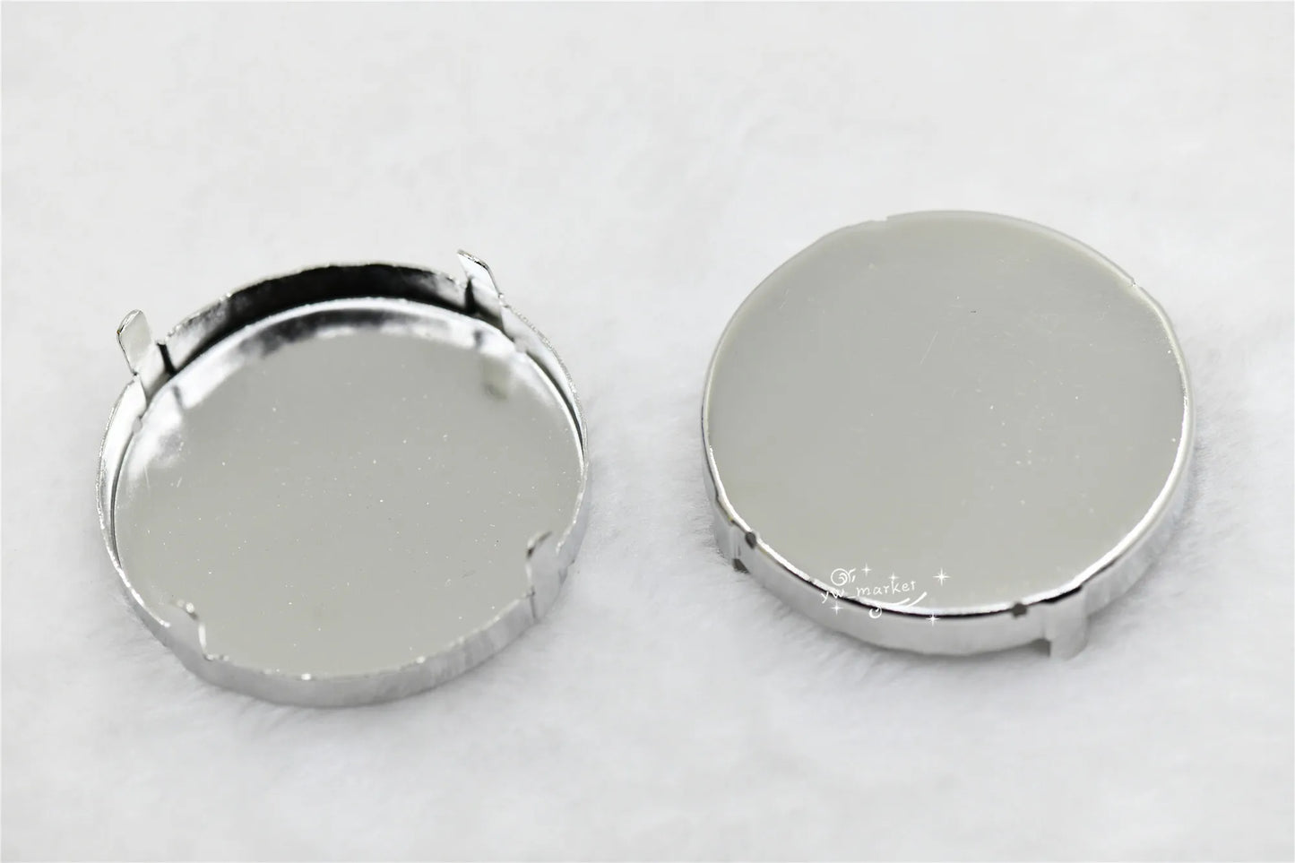 18x25 Strong  Empty  Rhinestone Claw Setting  for Jewellery Soldering Silver Teardrop oval navett round