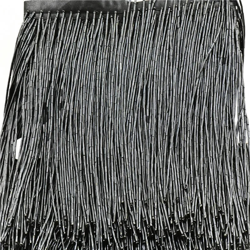 5 Yards 15cm Beaded Tassel Fringe Handmade Trimming for Costumes Dresses Crafts Sew on Decorative Edge