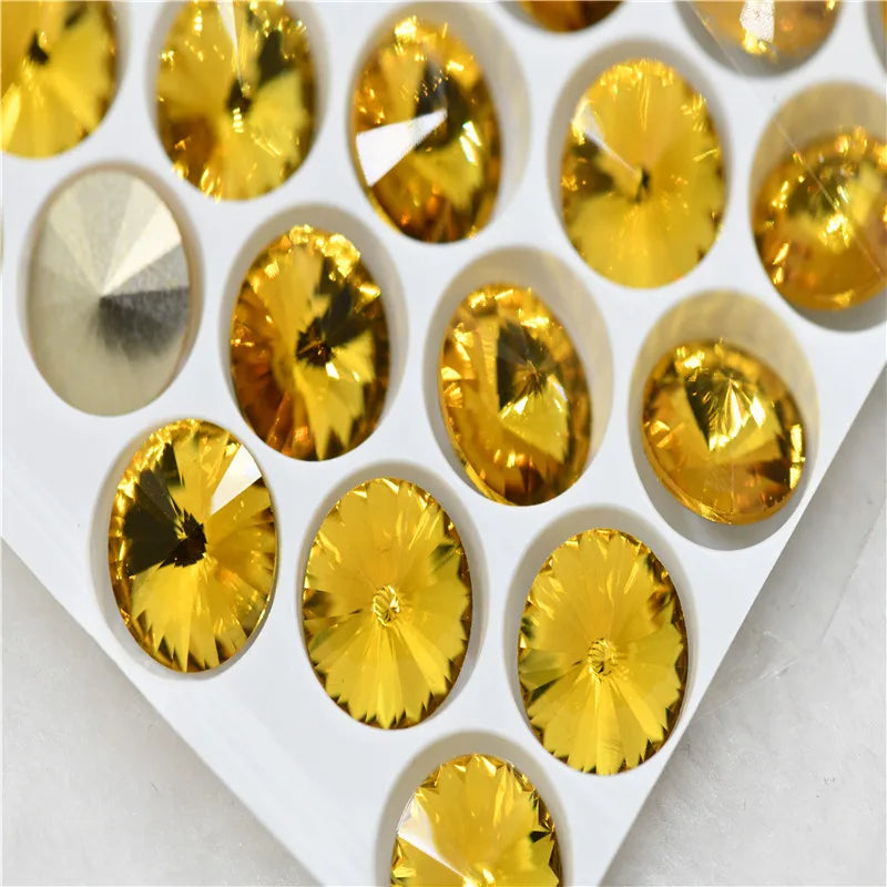 STRASS CRYSTAL k9 Rivoli crystal stones to make crafts  glitter glue for glass rhinestones Applique Jewelry Decoration
