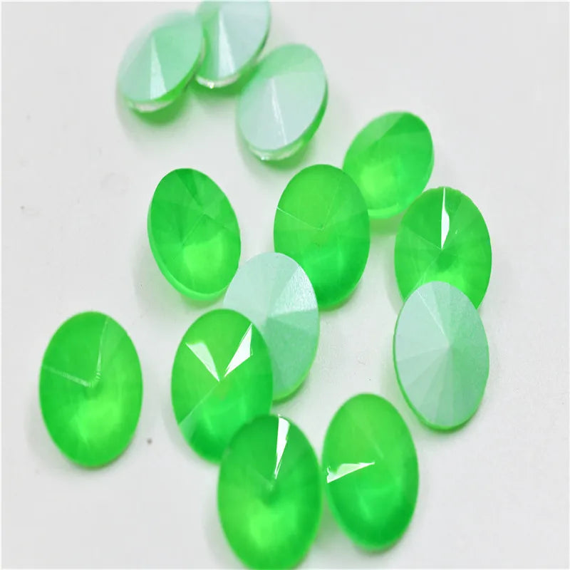 rhinestones rivoli neon crystal glass  stones  Jewelry making round gems 10mm wholesale cloth decor