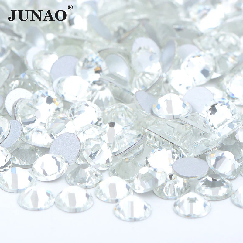 100Gross SS3 SS4 SS5 SS6 SS16 SS20 SS30 SS40 SS50 Large Size Clear Crystal Glass AB Rhinestones Flatback Non Hotfix Strass